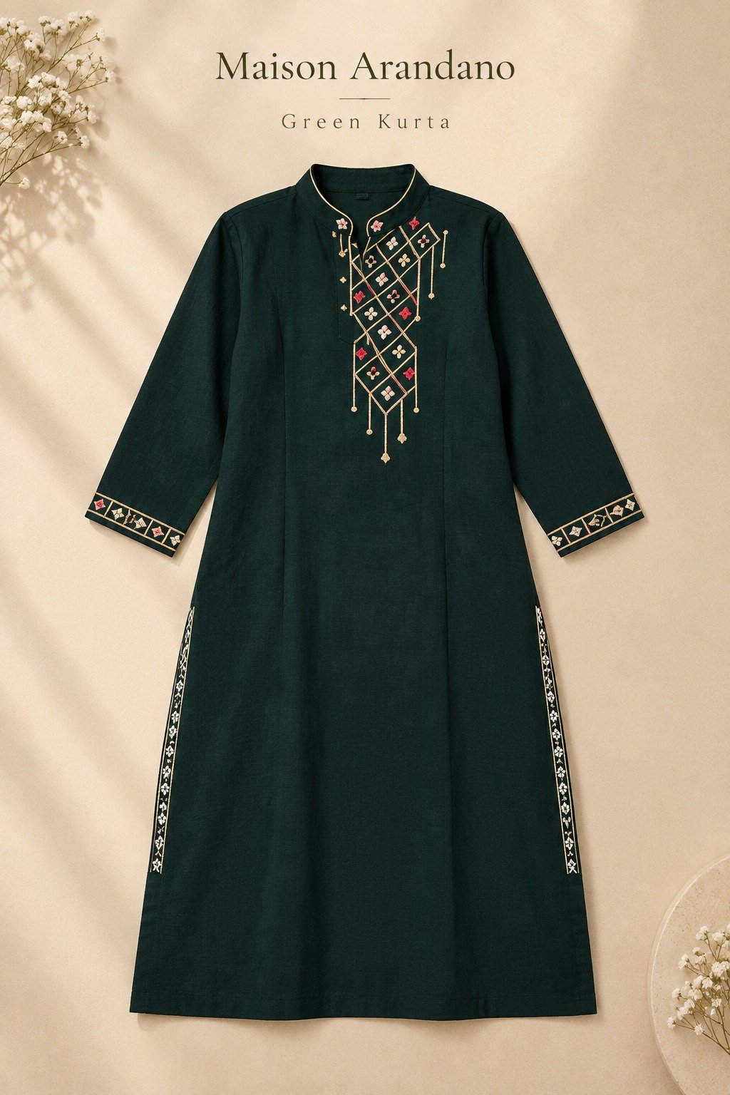 Emerald Diwali Kurta
