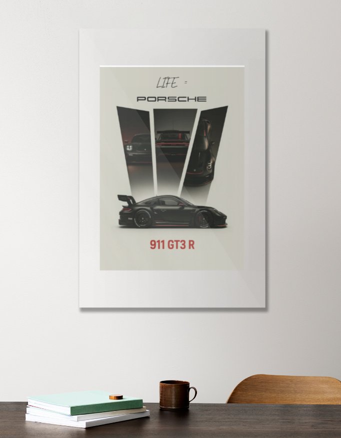 Shop Porsche Acrylic Poster 16*24in