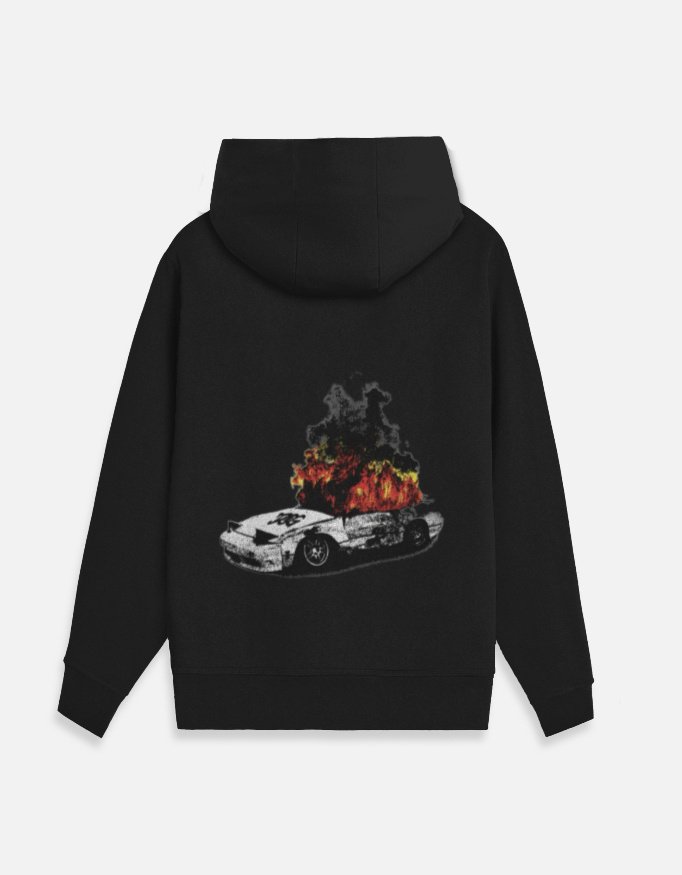 burning car zipper burning car zipper