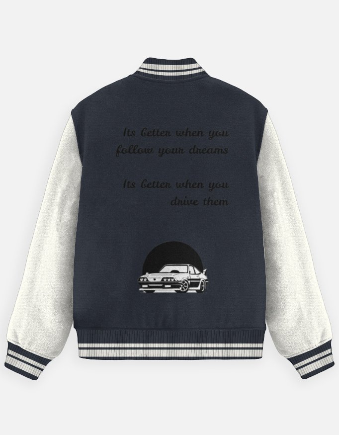 driving dreams.....varsity jacket driving dreams.....varsity jacket