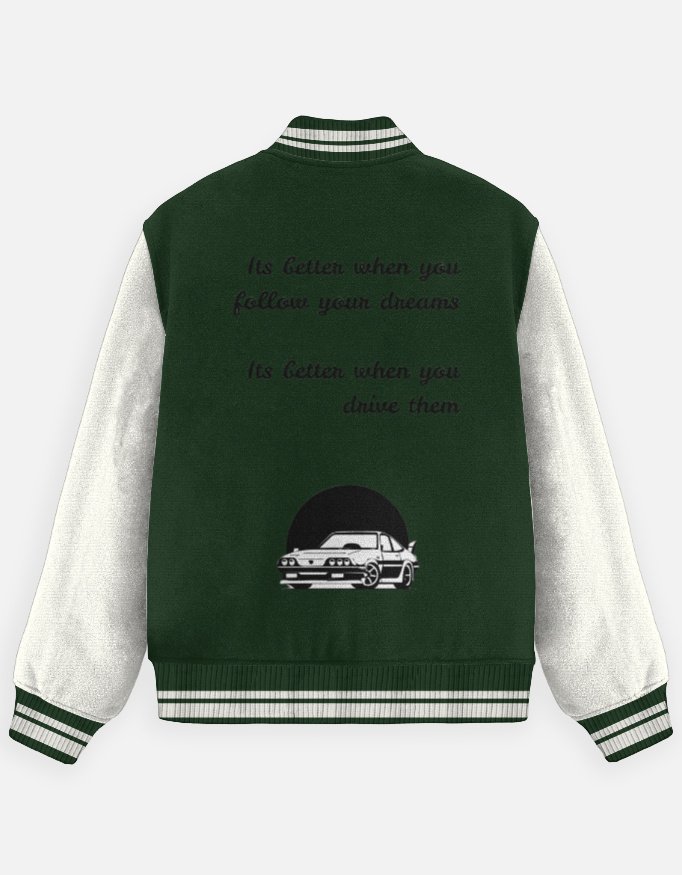 driving dreams.....varsity jacket driving dreams.....varsity jacket